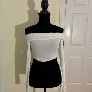 White off the shoulder top